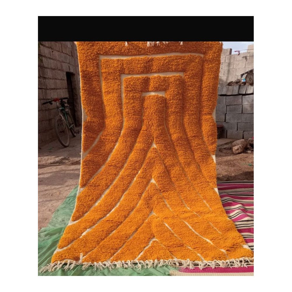 Tapis Traditionnel Berbère Orange – Éclat et Authenticité