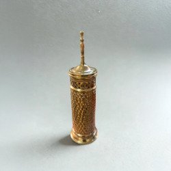 Brosse WC avec cadre en cuivre artisanal