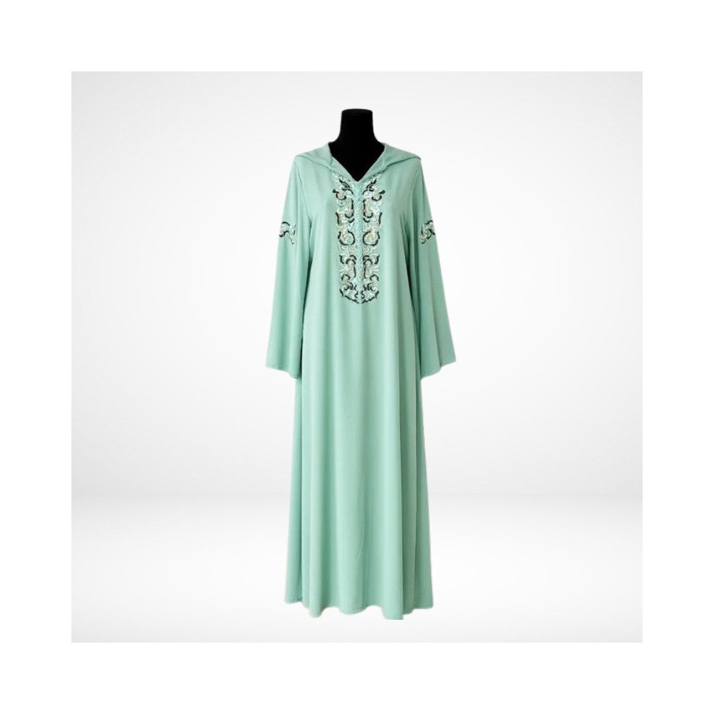 Jellaba en Crêpe de Soie