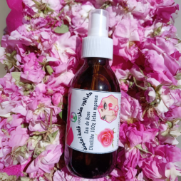 Eau de Rose Distillée 100% – Flacon Spray en Verre
