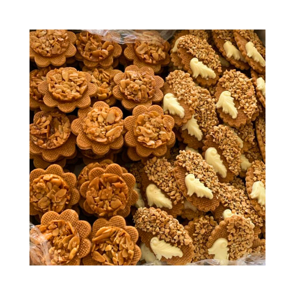 Assortiment de Biscuits Croquants aux Fruits Secs et Chocolat Blanc