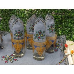 Couvre-plateau en Broderie "Tirz el Hesab"