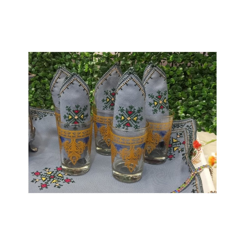 Couvre-plateau en Broderie "Tirz el Hesab"