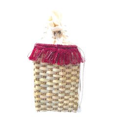 Sac Ennajah  en vannerie perlée