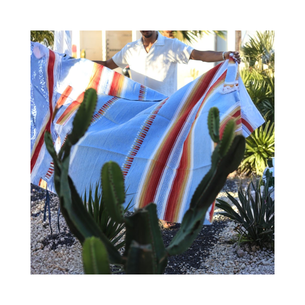 Tapis Marocain Atlas – Édition Bleu Ciel 2/1.5