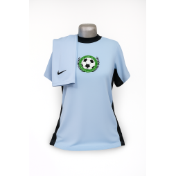 Maillot de Football Officiel – Coupe Classique Bleu Ciel & Noir