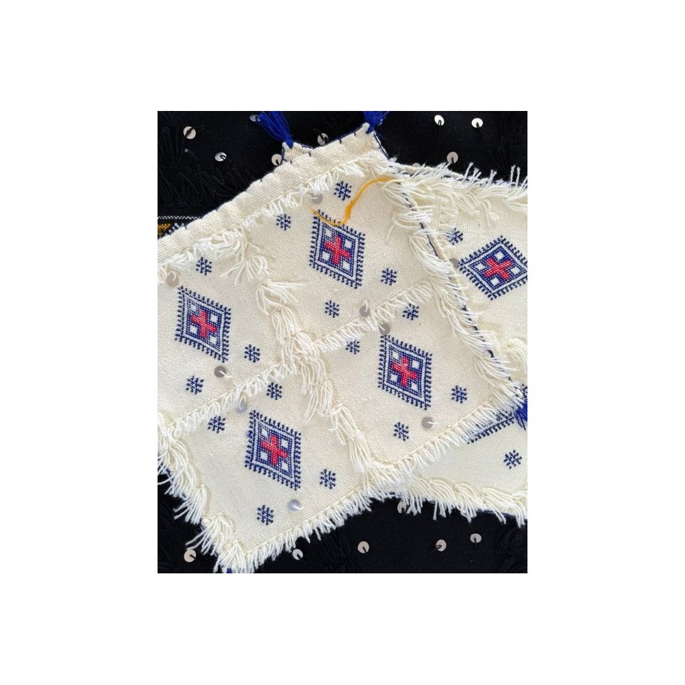 Coussin décoratif berbère brodé à la main