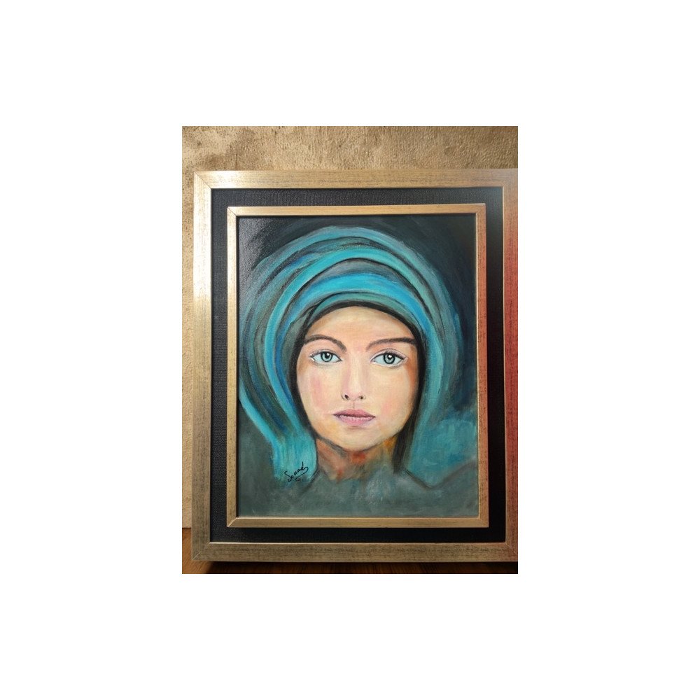 "Regard Intemporel" – Portrait artistique sur toile