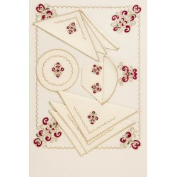 Service de table artisanal brodé