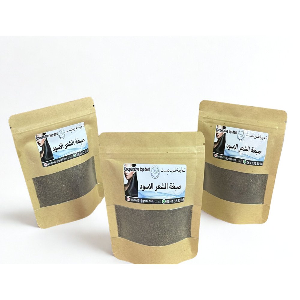 Coloration capillaire naturelle  Teinte noire intense