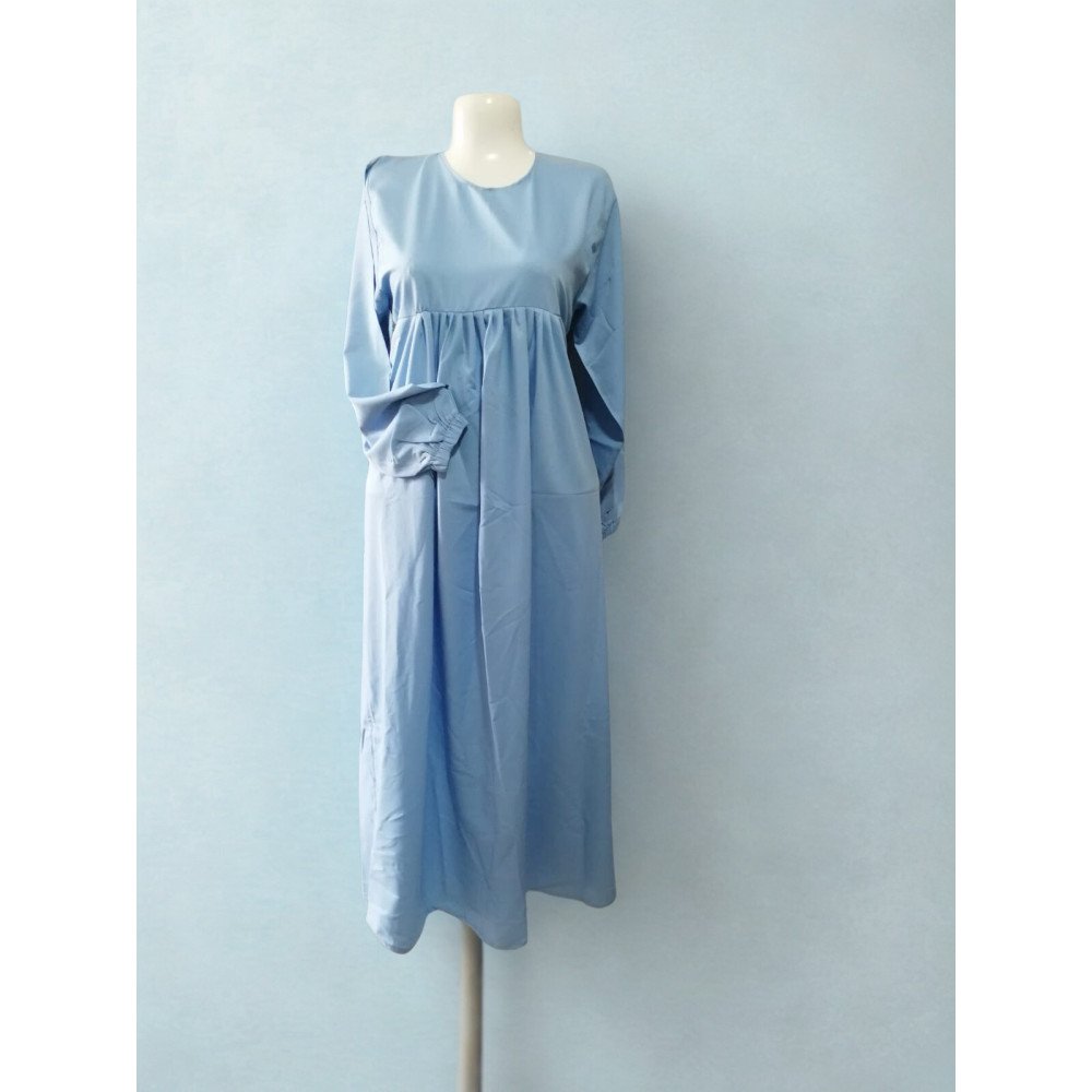 Robe longue fluide bleu ciel 