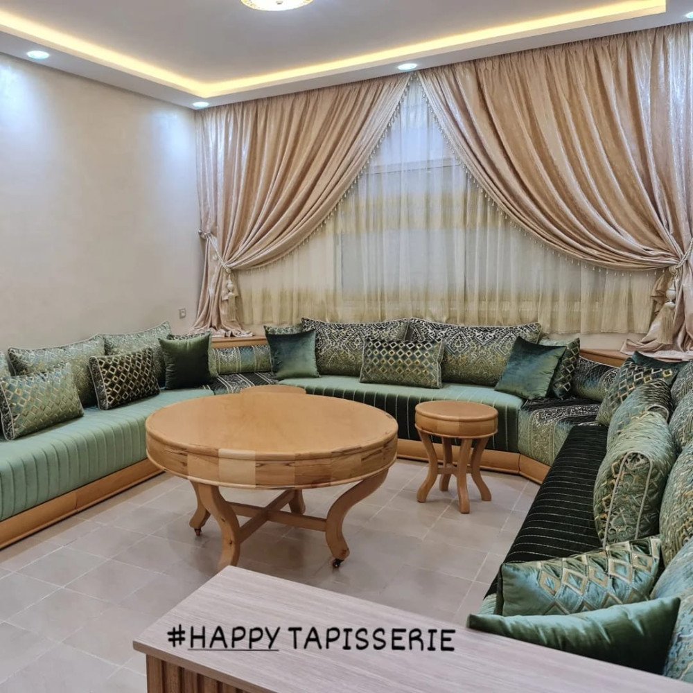 Salon marocain traditionnel revisité 