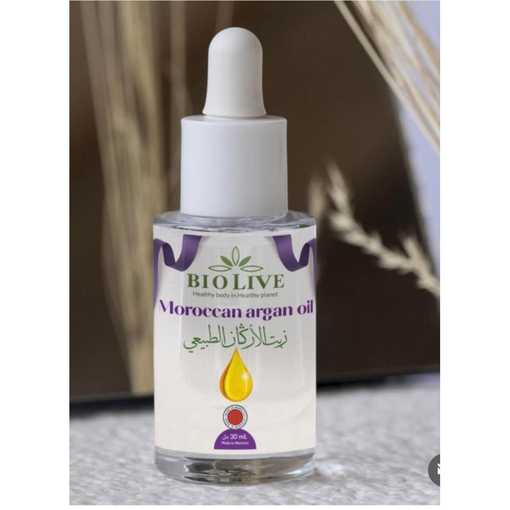 Huile d’Argan Naturelle – Bio Live – 30 ml