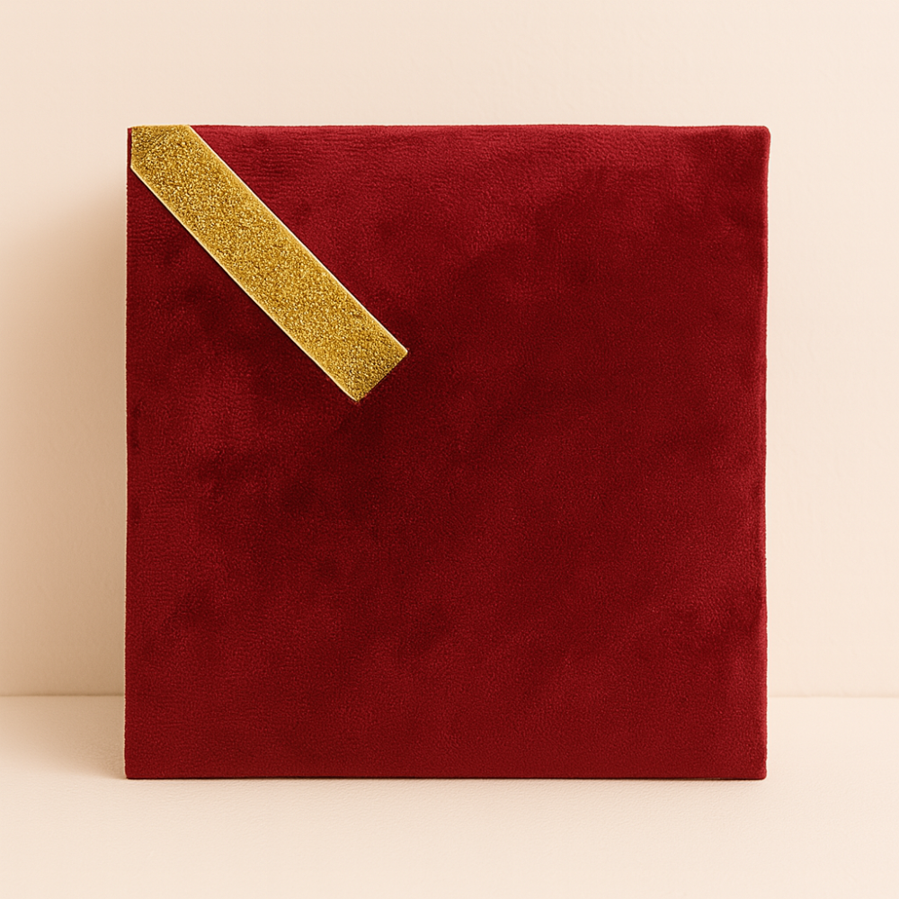 Boîte décorative en velours