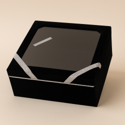 Boîte de présentation en noir
